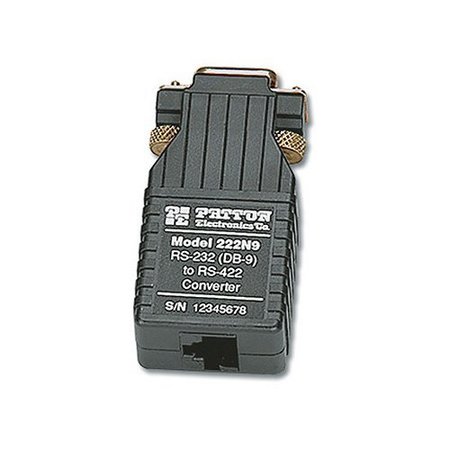 PATTON ELECTRONICS Connect-It Rs232-Rs422 Conv, Db9F-Rj45 222N9FRJ45